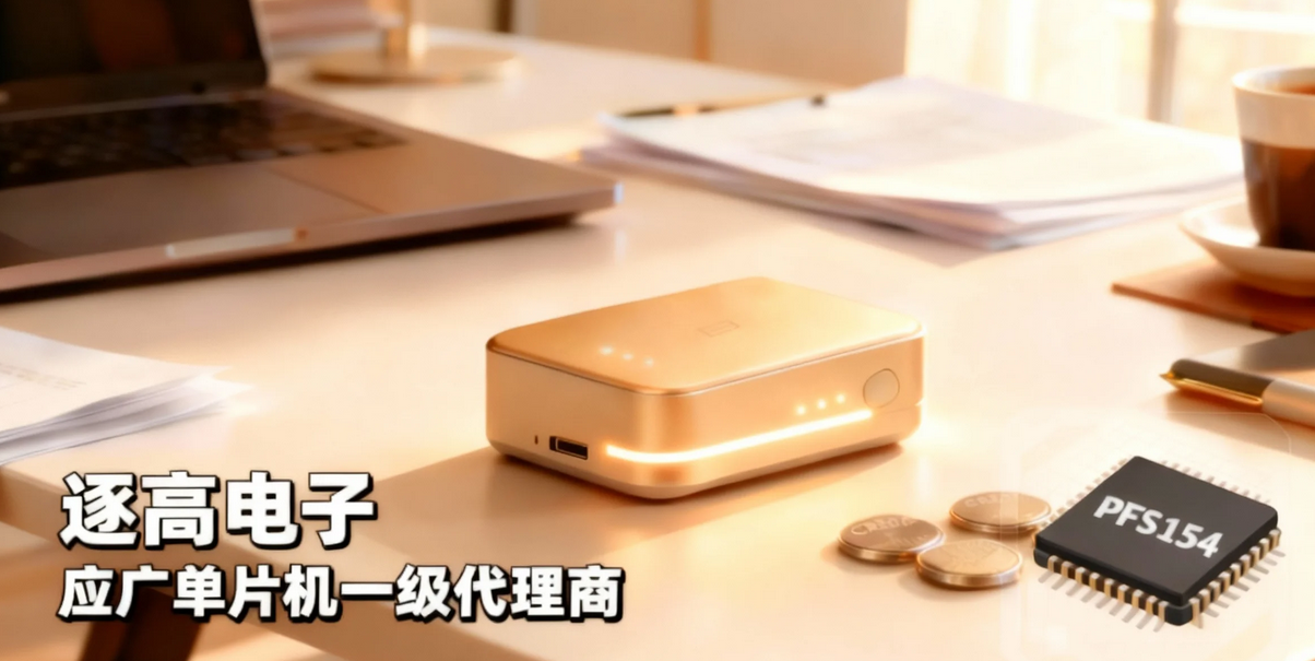 超低功耗设备状态指示灯实物图,展示了小型PCB板上的LED和电池座