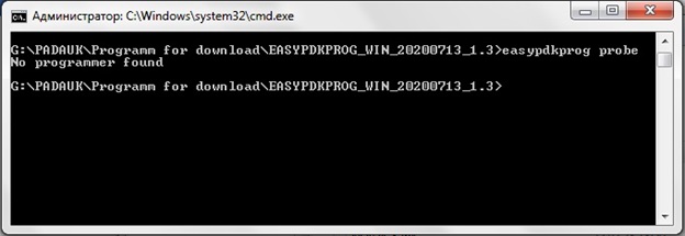 Easypdkprog在出现错误时回答:“没有找到程序员”