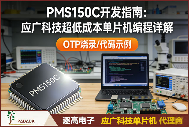 PMS150C开发指南：应广科技超低成本单片机编程详解 | OTP烧录/代码示例